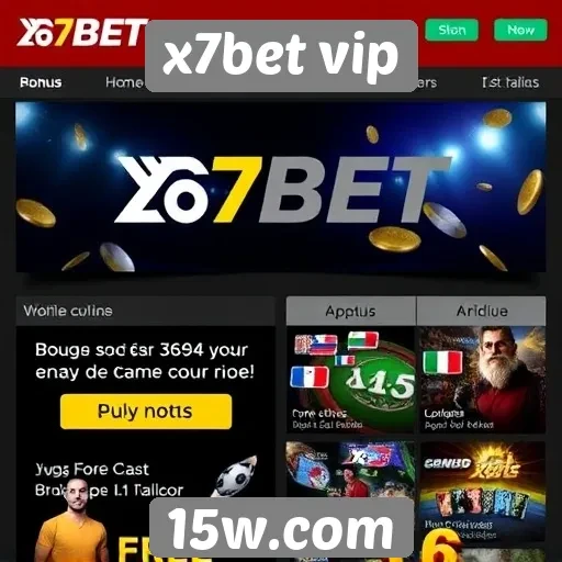 Promoções e bônus disponíveis no x7bet vip